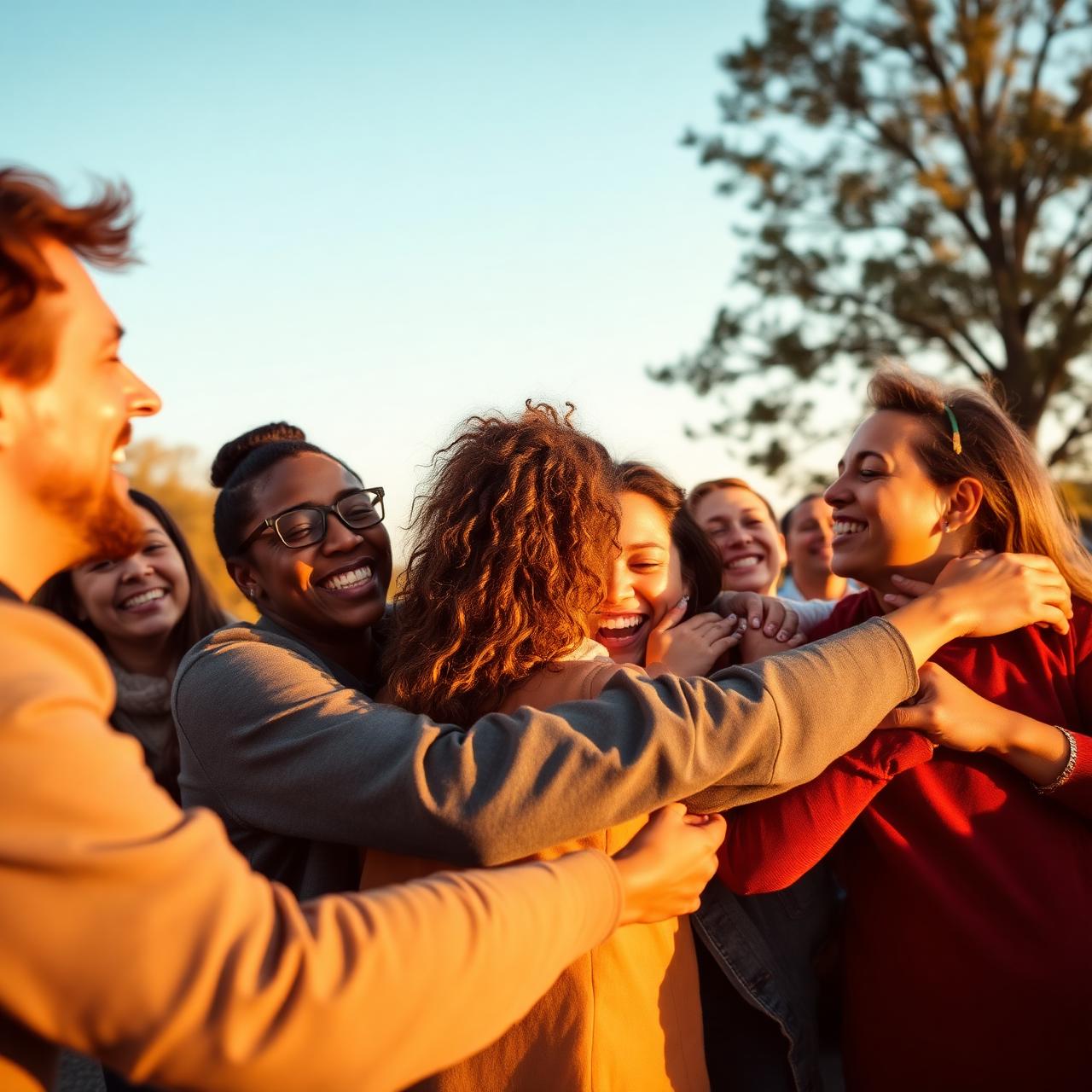 People celebrating together